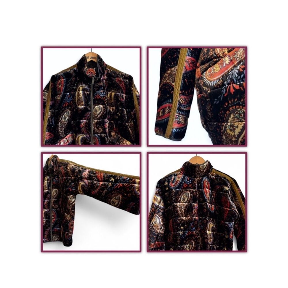 Johnny Was Dolman Quilted Velvet Jacket - Picture 15 of 16
